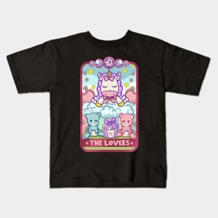 The Lovers - Cute Kawaii Anime Tarot Card T-Shirt Kids T-Shirt